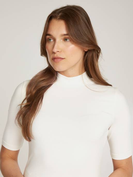 CALVIN KLEIN MODAL STRETCH SLIM MOCK TOP 1/2 Sonderangebote