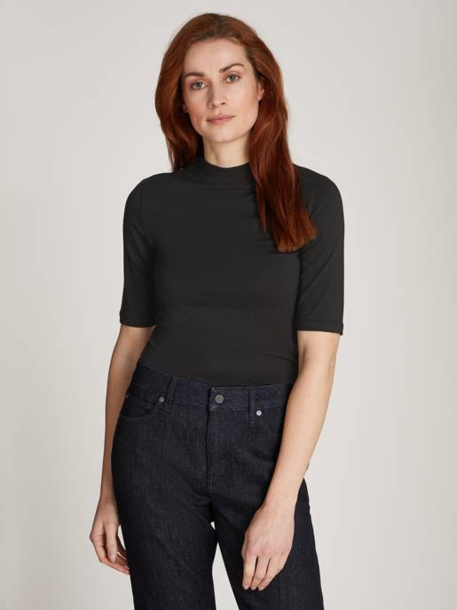 CALVIN KLEIN MODAL STRETCH SLIM MOCK TOP 1/2