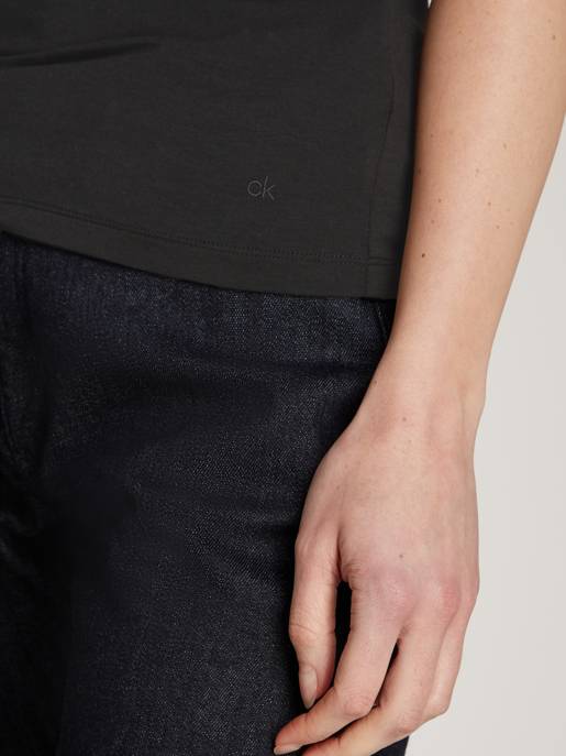 CALVIN KLEIN MODAL STRETCH SLIM MOCK TOP 1/2 Riesige Ersparnisse