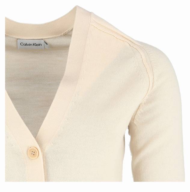 CALVIN KLEIN Cardigan mit V-Ausschnitt Clearance-Verkauf