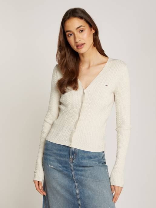 TOMMY JEANS TJW CABLE ESSENTIAL CARDIGAN Günstiger Verkauf