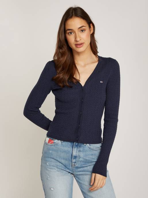 TOMMY JEANS TJW CABLE ESSENTIAL CARDIGAN Fabrikverkauf
