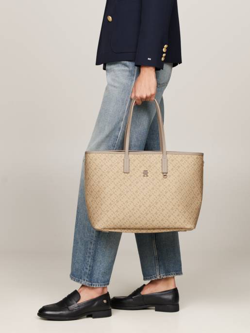 Tommy Hilfiger Leder-Shopper "Monoplay" Sonderangebot
