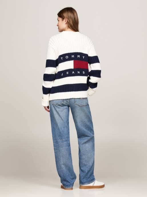 TOMMY JEANS TJW RWB BACK FLAG CARDIGAN EXT Versandkostenfrei