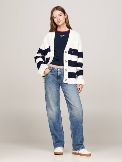 TOMMY JEANS TJW RWB BACK FLAG CARDIGAN EXT Versandkostenfrei
