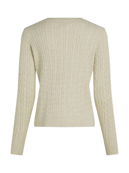 TOMMY JEANS TJW CABLE ESSENTIAL SWEATER Großer Ausverkauf
