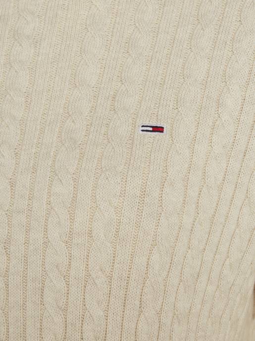 TOMMY JEANS TJW CABLE ESSENTIAL SWEATER Großer Ausverkauf