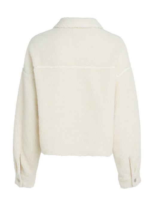 TOMMY JEANS TJW TEDDY BADGE OVERSHIRT EXT Exklusivangebot