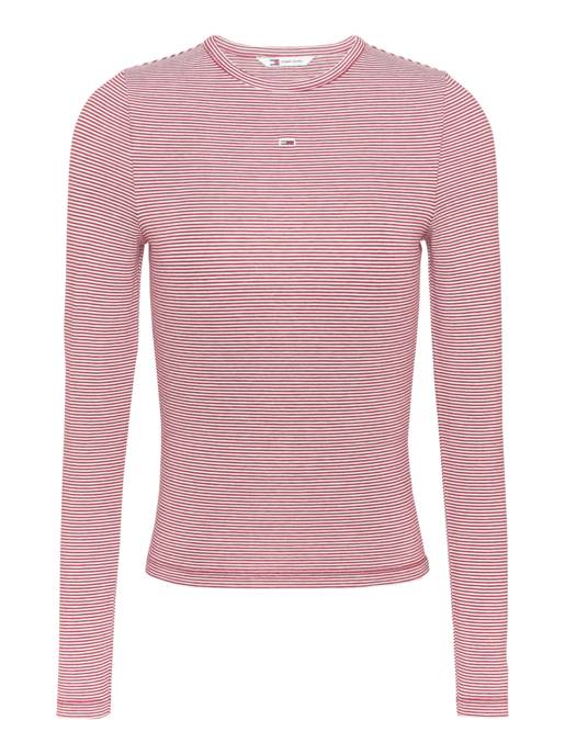 TOMMY JEANS TJW SLIM STRIPE ESSENTIAL RIB LS Preisnachlass