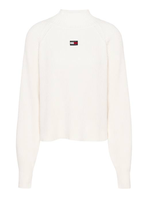 TOMMY JEANS TJW BADGE MOCKNECK SWEATER Saisonschlussverkauf