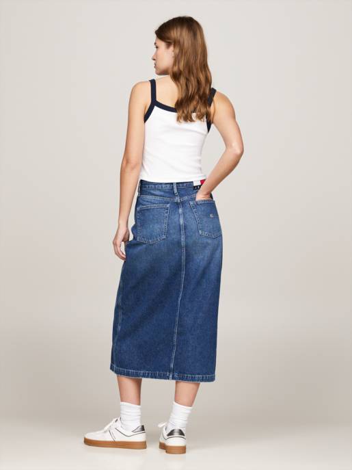 TOMMY JEANS CLAIRE MIDI SKIRT DH6031 Black Friday