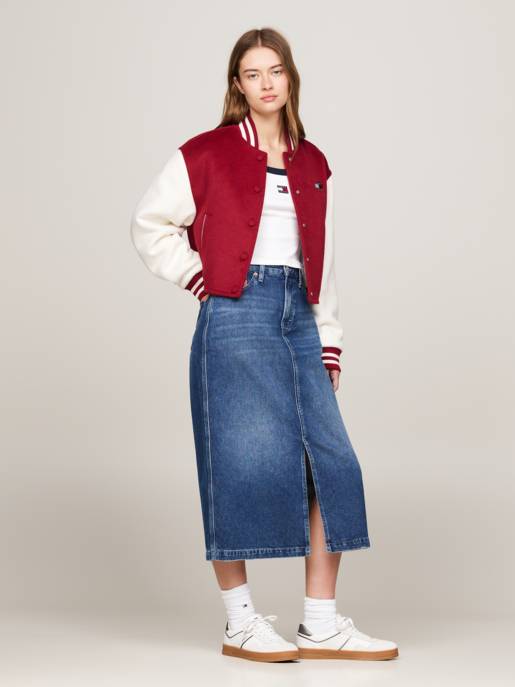 TOMMY JEANS CLAIRE MIDI SKIRT DH6031 Black Friday