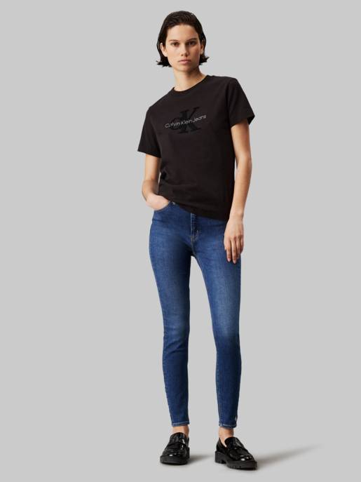 CALVIN KLEIN JEANS HIGH RISE SUPER SKINNY ANKLE Kauf eins, bekomm eins gratis