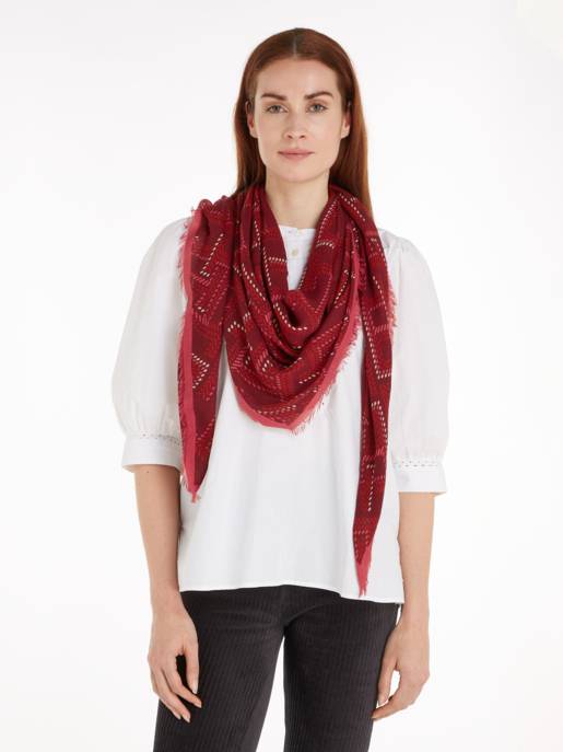 Tommy Hilfiger Quadrat-Tuch "TH Monogramm" VIP-Rabatte