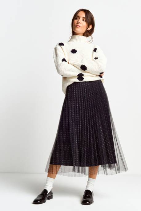 rich&royal Printed tulle skirt Clearance-Verkauf