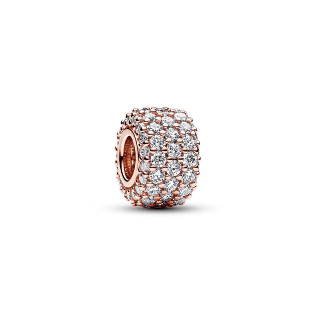 PANDORA Funkelndes Dreireihiges Pavé-Charm