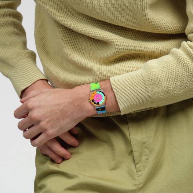 Swatch Uhr "Neon Hot Racer" Wochenangebot