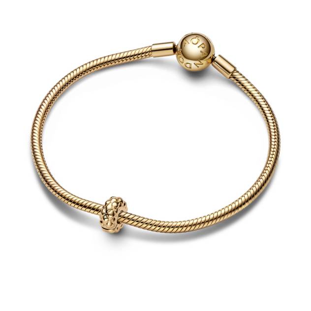 PANDORA Clip Charm mit Nieten Kostenlose Rückgabe