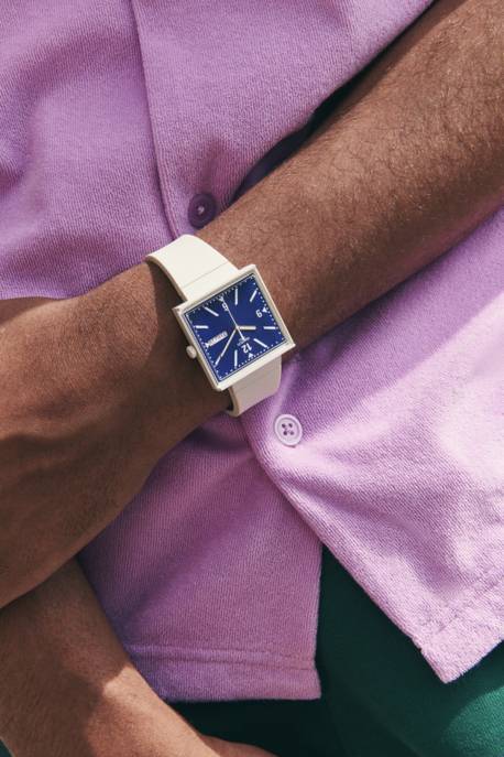 Swatch Uhr "What If Beige?" Begrenzte Freigabe