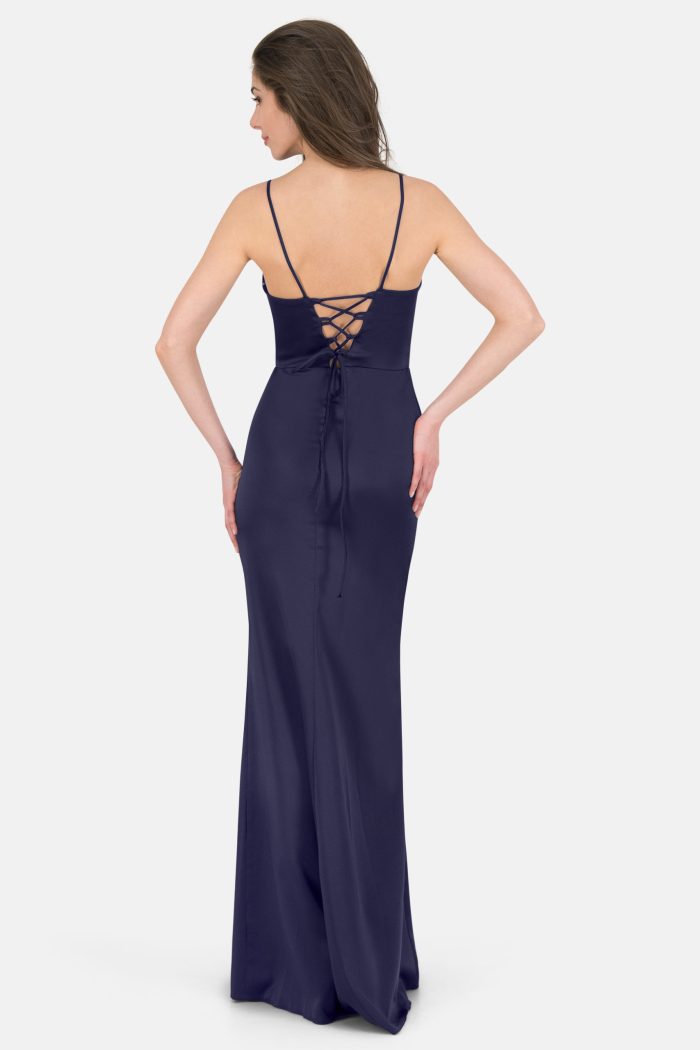 Prestije Satin Maxikleid mit Trägern Meist gekauft