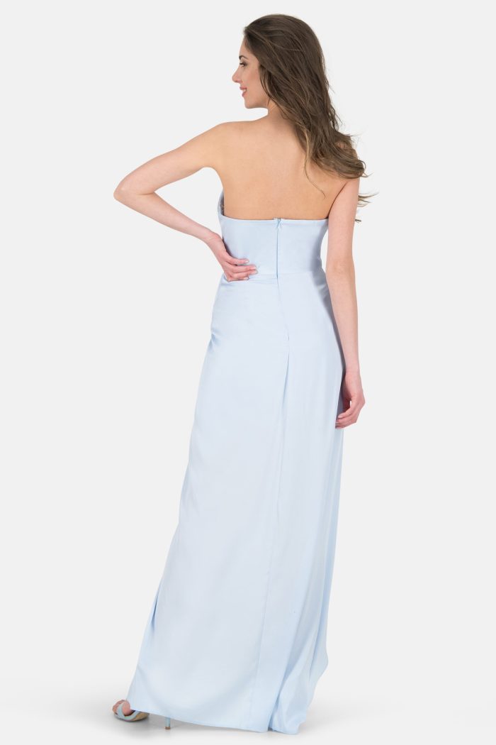 Prestije Maxikleid Satin Rückenfrei Angebote