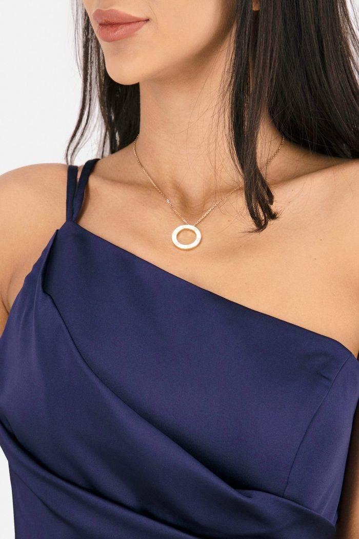 Prestije Maxikleid Satin asymmetrisch im Angebot